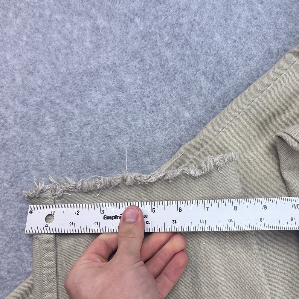 Levis 501 Jeans Mens 32x30 Vintage Made USA Tan khaki Button Fly Straight 1999 - Picture 15 of 16